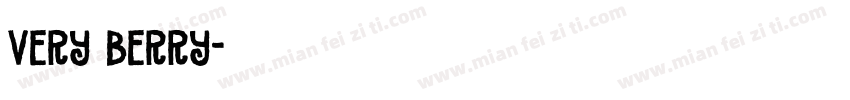 very berry字体转换